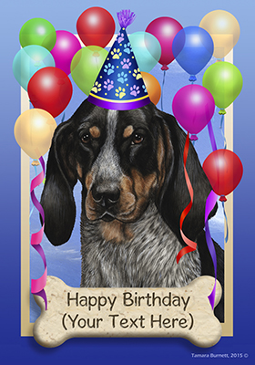Details about   Black & Tan Coonhound Happy Birthday Flag 