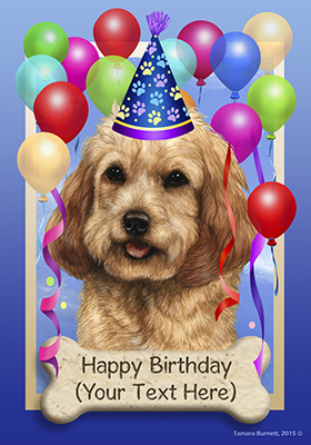 Details about   Cockapoo Red Happy Birthday Flag