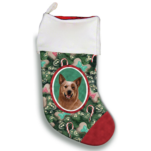 Australian Cattle Dog Red Christmas Stocking - Furrypartners